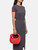 Bottega Veneta Red Leather Intrecciato Mini Jodie Bag