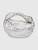 Bottega Veneta Silver Leather Intrecciato Teen Jodie Bag