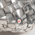 Bottega Veneta Silver Leather Intrecciato Teen Jodie Bag