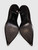 Givenchy Black Suede Zipper Trim Pumps