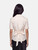Diane Von Furstenberg Beige Silk Taffeta Wrap Top