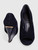 Burberry Navy Suede Clear Wedge Heels