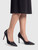 Jimmy Choo Black Leather Lizard Embossed Cass 95 Pumps
