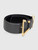 Dior Grey Leather Gold Hardware Belt