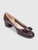 Salvatore Ferragamo Purple Leather Bow Vara Pumps