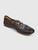 Gucci Brown Leather Horsebit Wolf Loafers