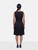 Max Mara Black Abstract Textured Knee Length Dress