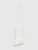 Saint Laurent White Leather Cassandre Phone Holder Bag