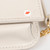 Saint Laurent White Leather Cassandre Phone Holder Bag
