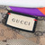 Gucci Brown Silk Monogram Thin Scarf