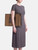 DeMellier Brown Canvas Large The Capri Tote Bag