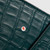 DeMellier Green Croc Embossed Vancouver Clutch Bag