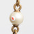 Gucci Gold Bee Faux Pearl Chain Belt