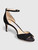 Jimmy Choo Black Satin Ankle Strap Sandals