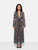 Alexandra Miro Black & White Dandelion Print Betty Gown