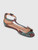 Alaïa Snake Embossed PVC Panel Sandals