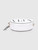Valentino Garavani White Leather VLTN Rockstud Oval Bag