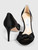 Jimmy Choo Black Satin Bow Front Heels