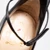 Christian Louboutin Black Leather Ankle Strap Heels