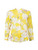 Loro Piana Yellow Silk Floral Print Shirt