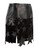 Anthony Vacarello Leather and Suede Mini Skirt