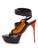 Women Burberry T Strap Beaded Sandal Heels -  Black Size 38 US 8