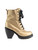 Marc Jacobs Gold Platform Heeled Boots with Shearling Marc Jacobs Gold Platform Heeled Boots with Shearling