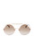 Fendi Gold Round Metal Frame Sunglasses