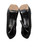 Yves Saint Laurent Black Suede with Patent Leather Trim Platform Booties