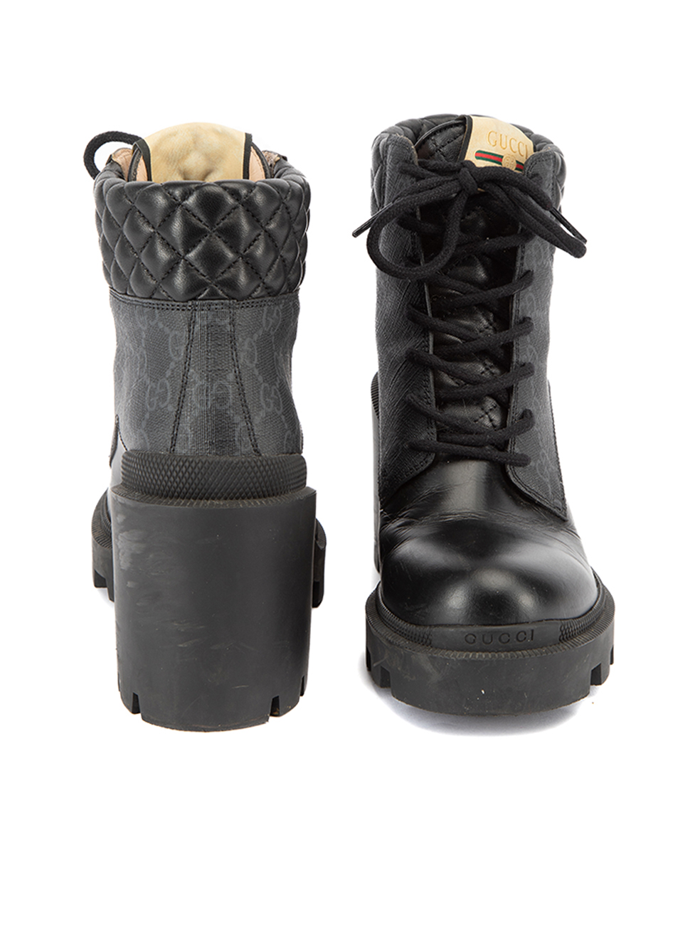 Louis Vuitton pre-owned Buckled Combat Boots - Farfetch