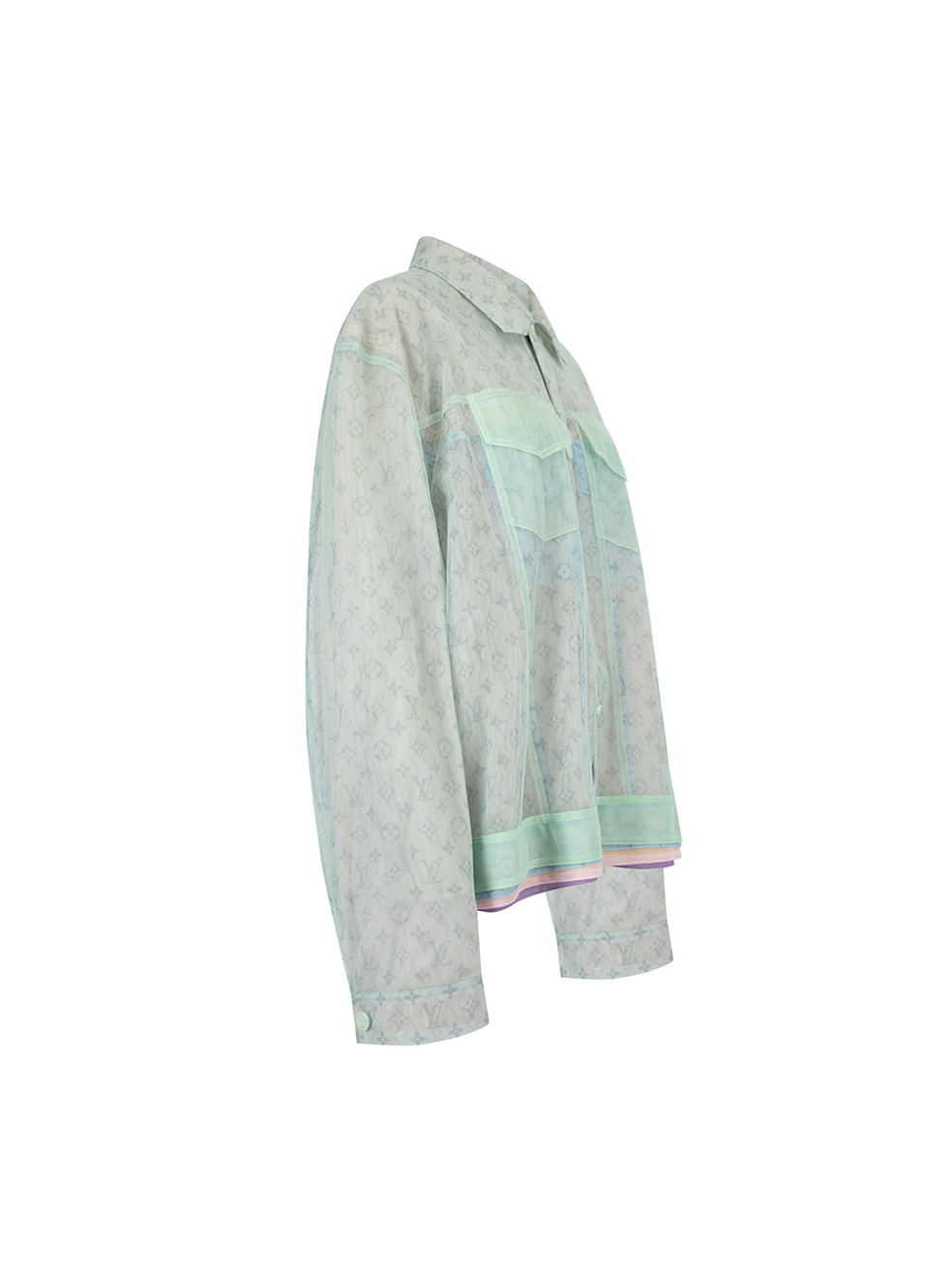 Louis Vuitton Multicolor Tulle Denim Jacket – Savonches