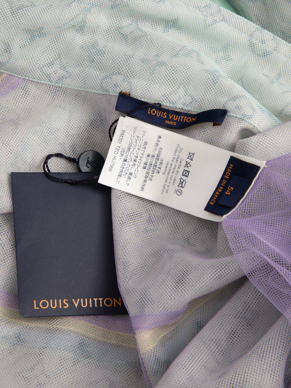 Louis Vuitton Multicolor Tulle Denim Jacket 100% authentic size 56