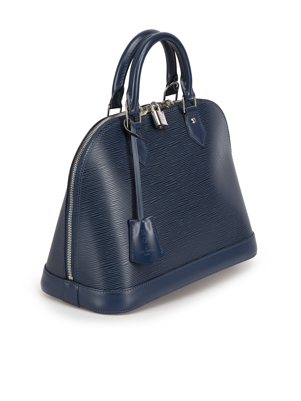 Louis Vuitton Navy Blue Ostrich Leather Alma PM Bag Louis Vuitton