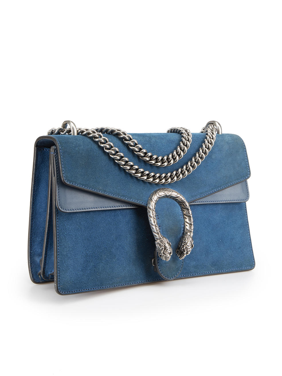 Blue Suede Medium Dionysus Shoulder Bag