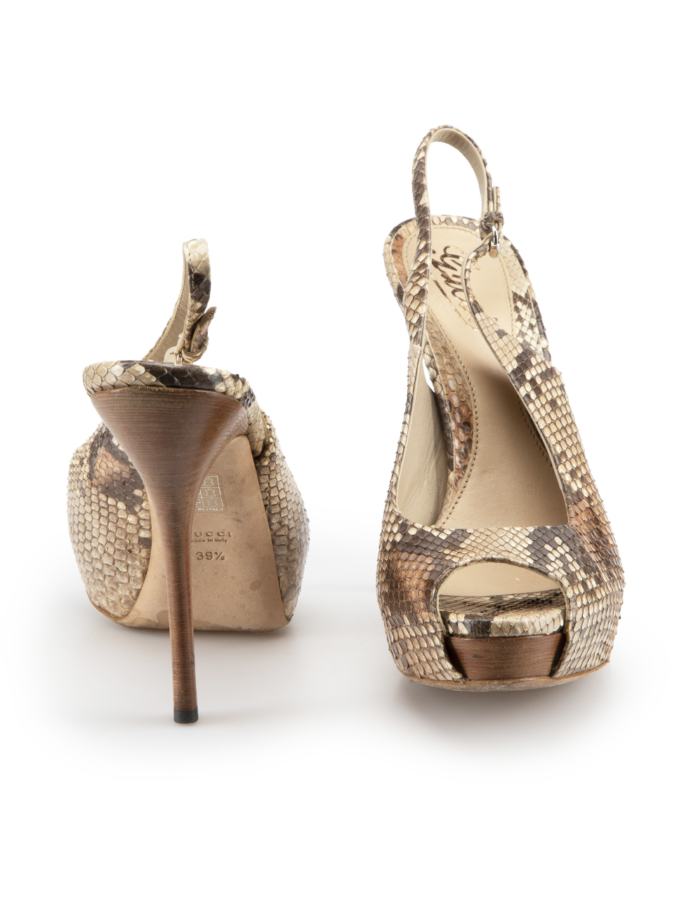 Open toe store snakeskin heels