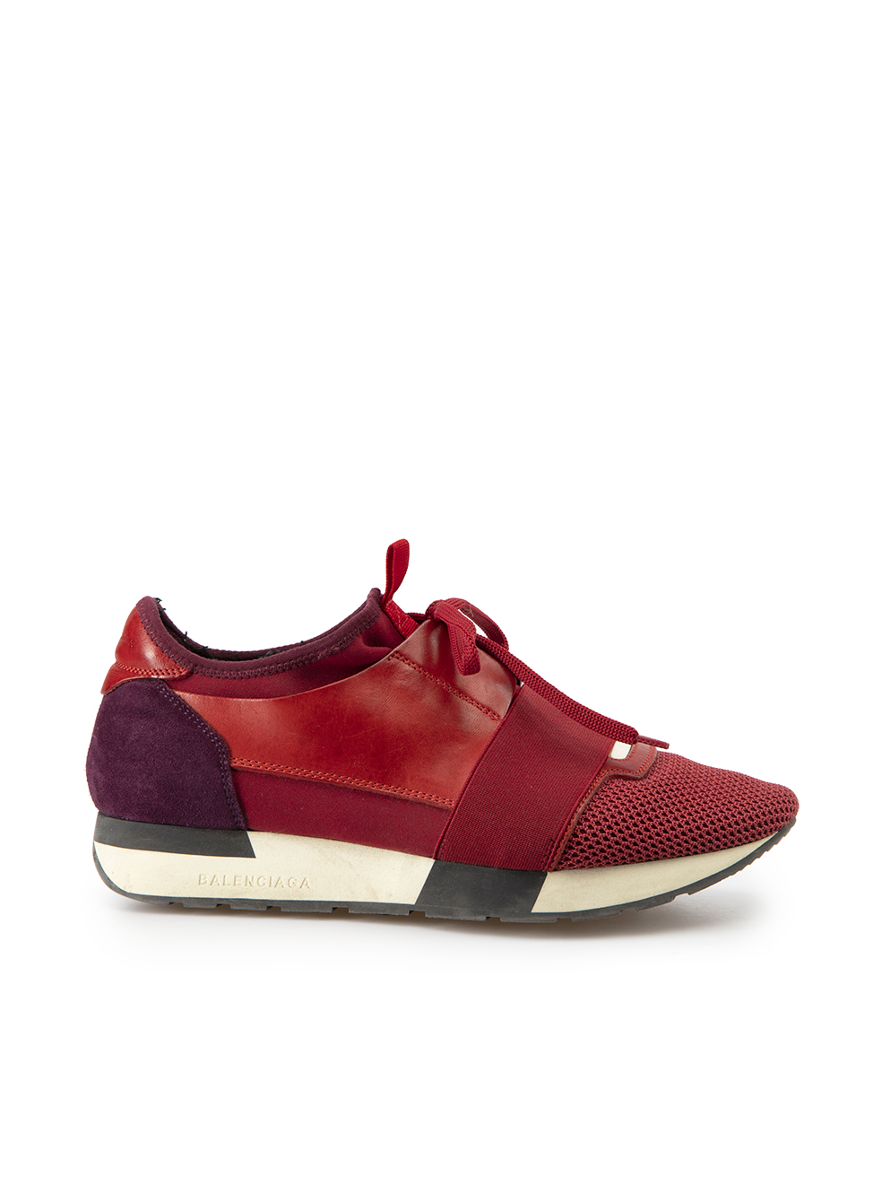 Used Balenciaga Red Race Runner Trainers