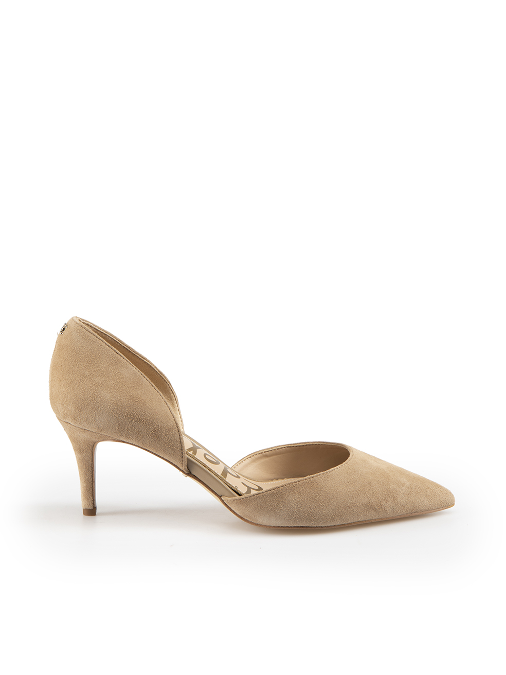 Sam Edelman Beige Suede Pointed Toe Heels CSD