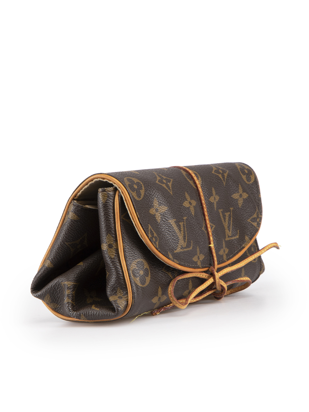 Louis Vuitton Monogram Canvas Folding Jewelry Roll Case Brown