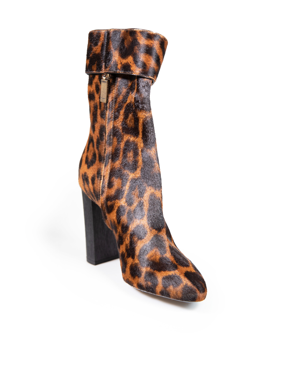 Brown Pony Hair Leopard Joplin Boots