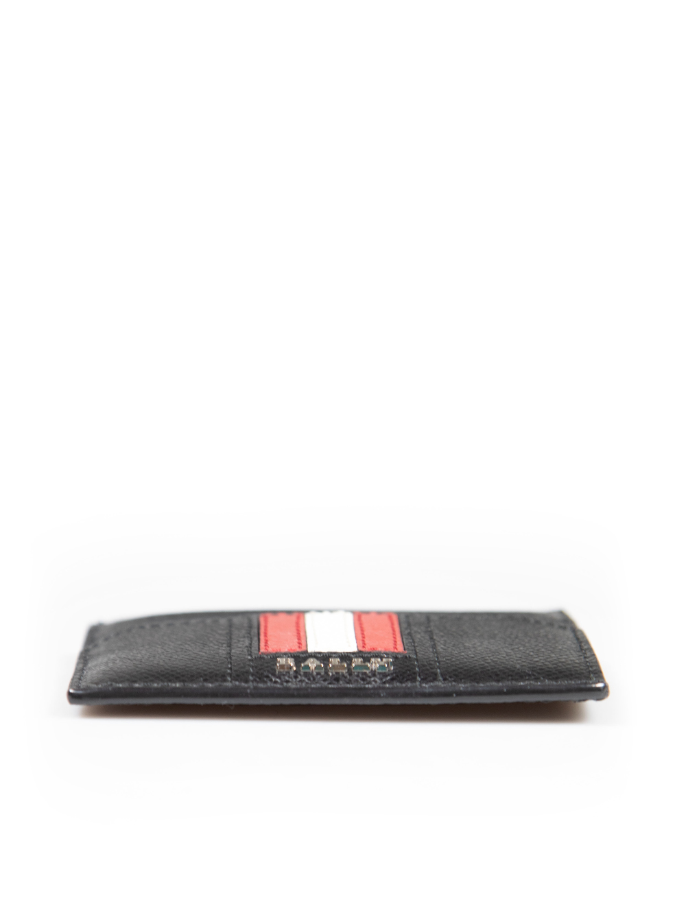 Bally Black Striped Cardholder Wallet | CSD
