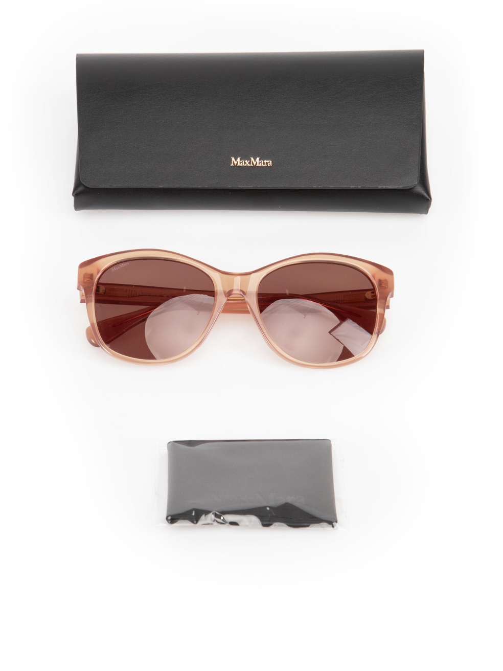 Max Mara Brown Metal Sunglasses