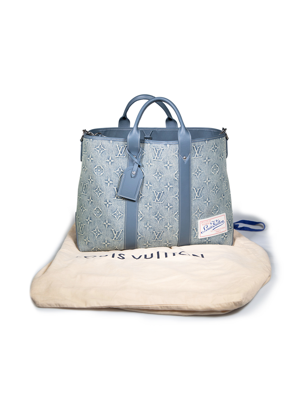 Used Louis Vuitton 2023-24 Denim Weekend Tote NM | CSD