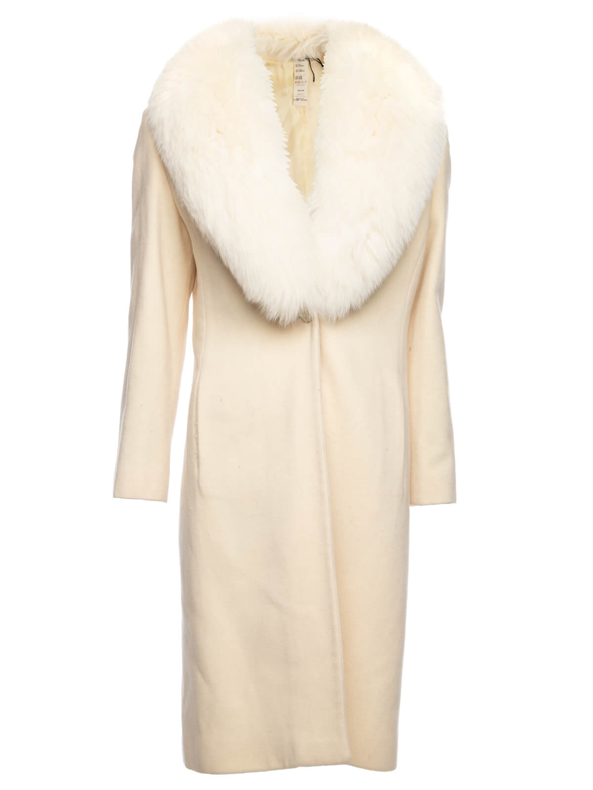 Why Gianni Vincent Jewellers Christmas Card 2022 Gianni Versace Ecru Wool Coat With Fur Neck Lining