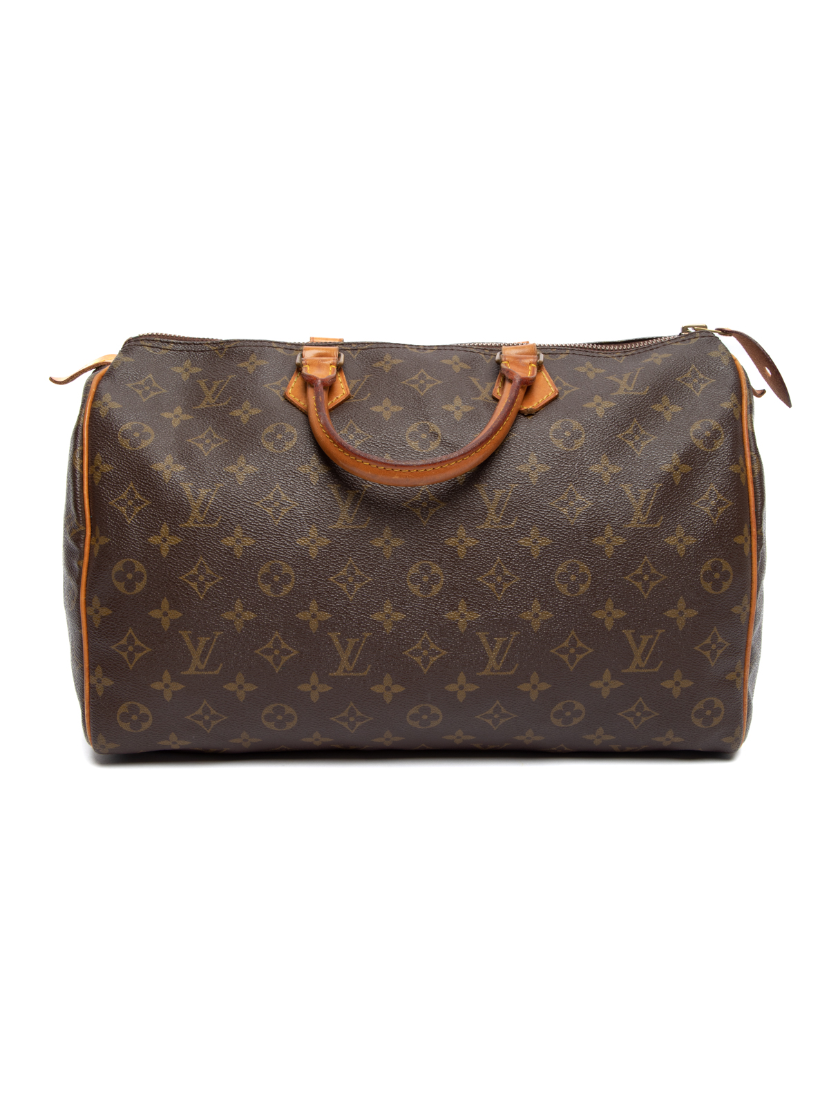 Louis Vuitton Speedy 35, Brown Leather