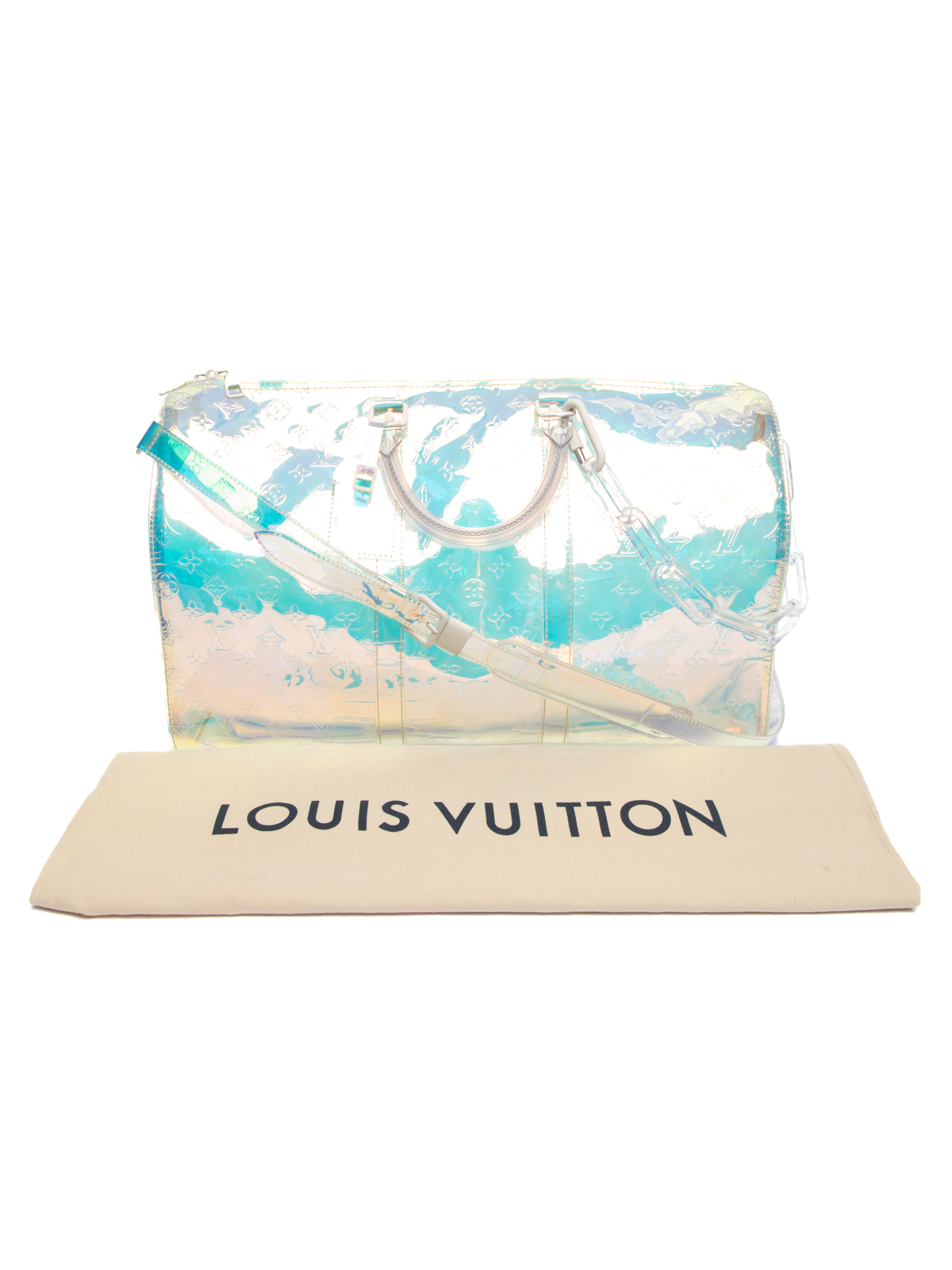 Louis Vuitton Keepall Prism Monogram Bandouliere 50 Iridescent