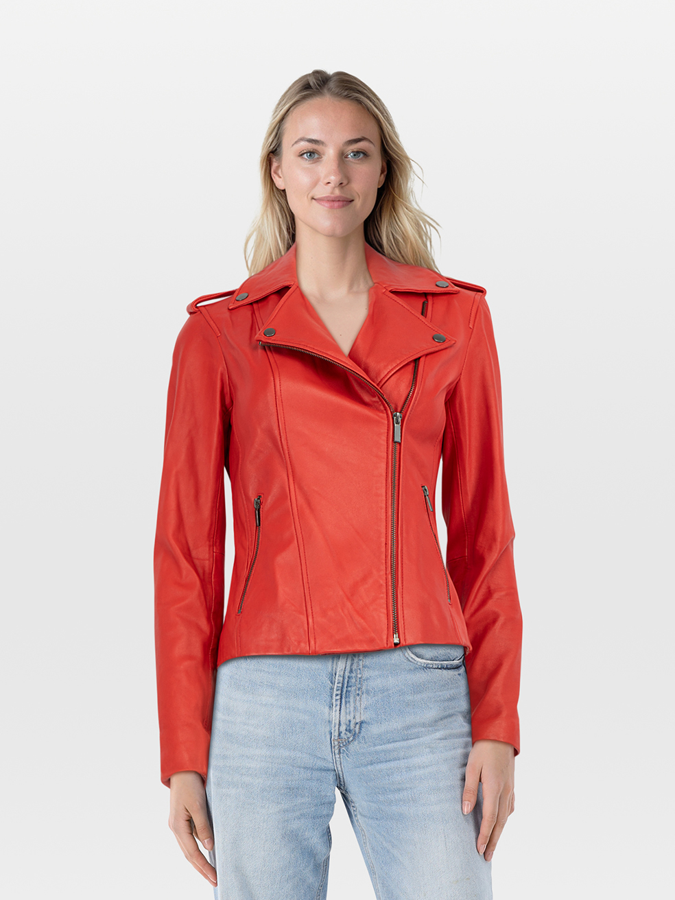 Ladies Jackets Neiman Marcus Leather Coats Used Neiman Marcus Red