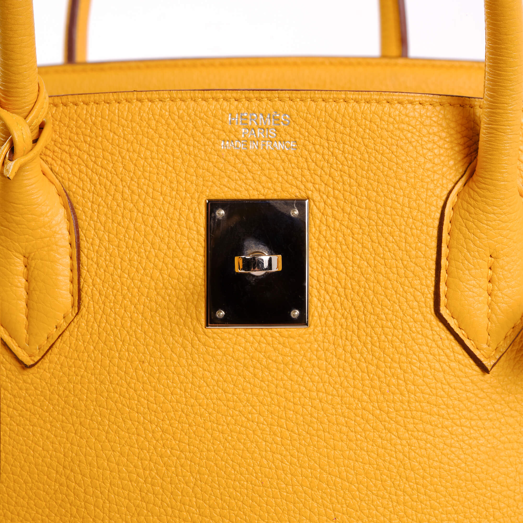 Hermès - Authenticated Birkin 40 Handbag - Leather Yellow for Women, Good Condition