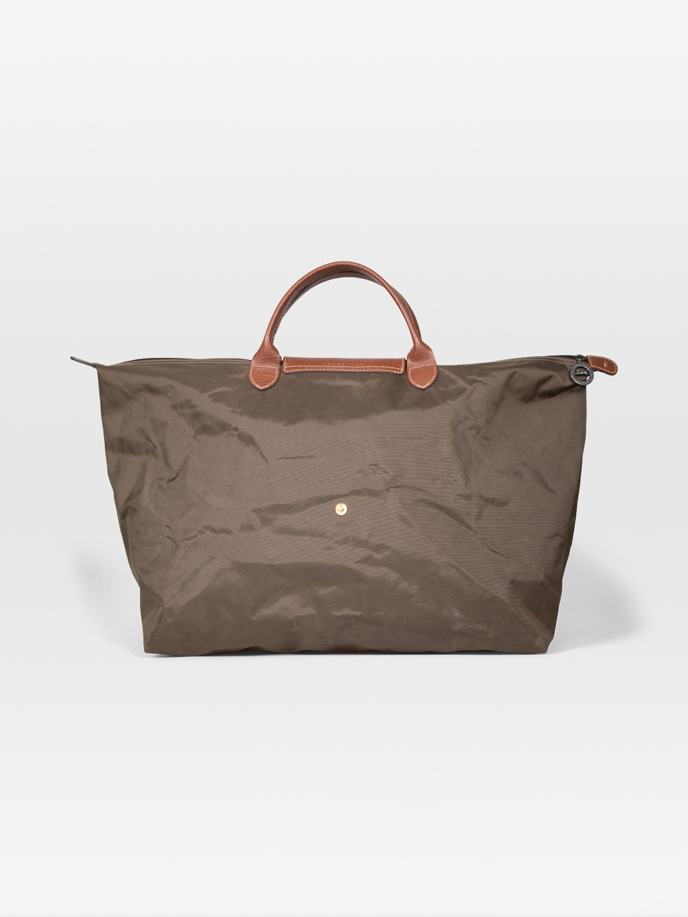 Khaki Le Pliage Large Travel Tote Bag - Main Image