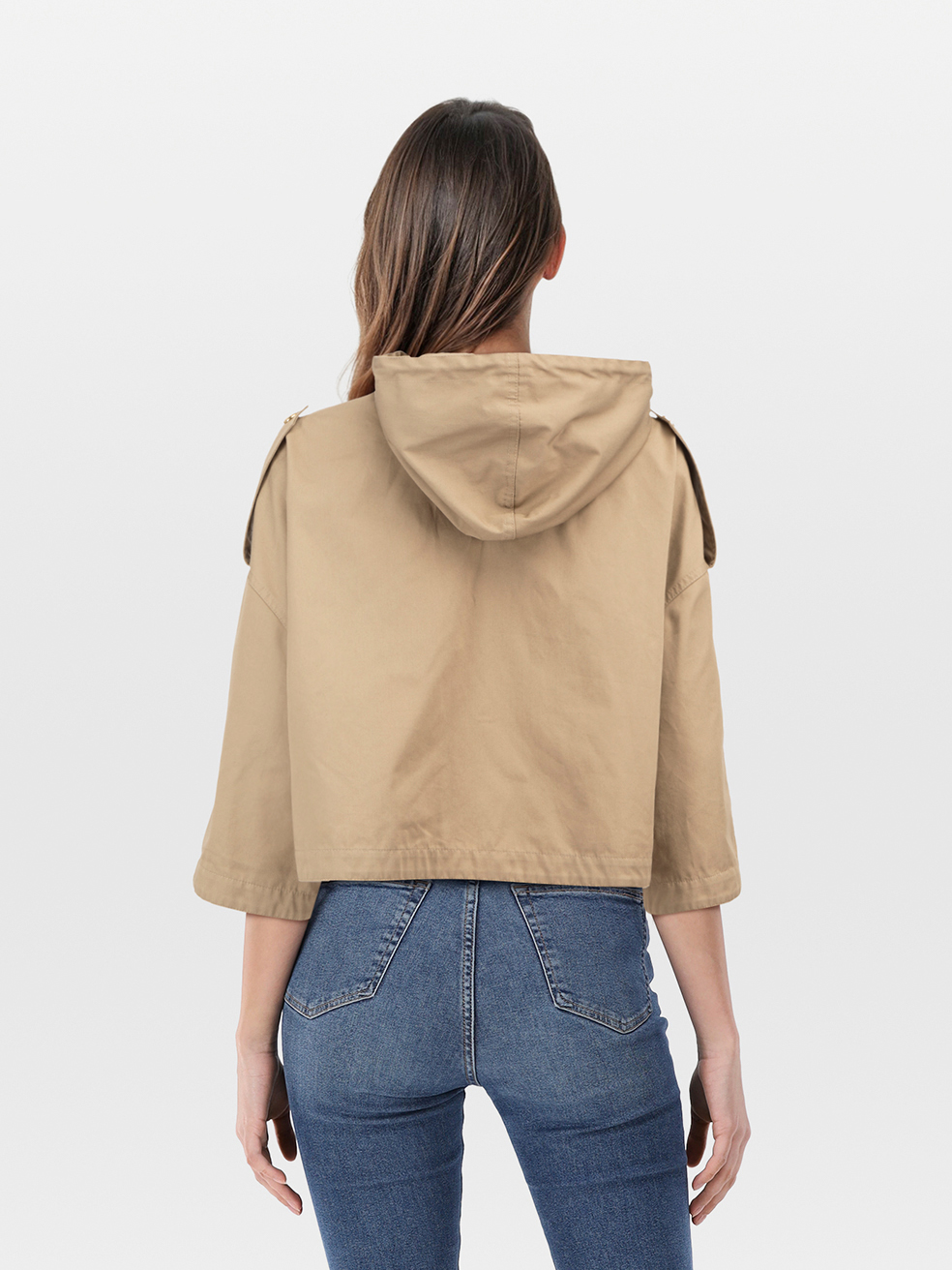【関税&送料込】Celine Cropped Jacket Triomphe cropped down jacket in lightweight nylon
