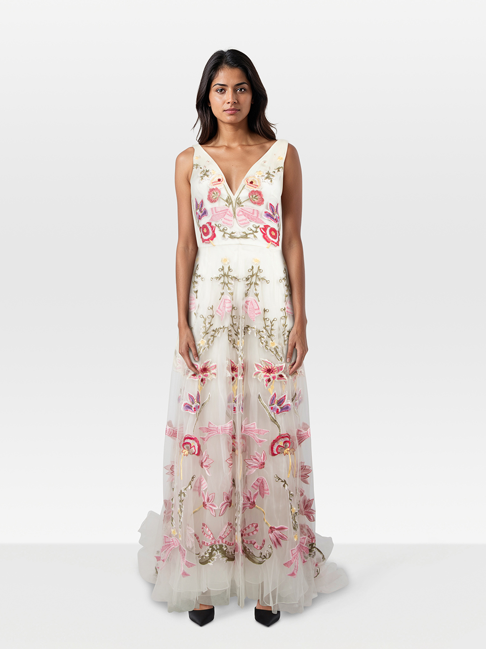 Temperley London White Floral Bridal Bibi Dress CSD